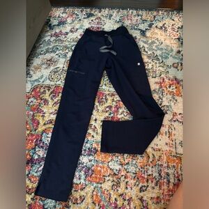 FIGS high waisted Yola skinny scrub pant XXS navy blue